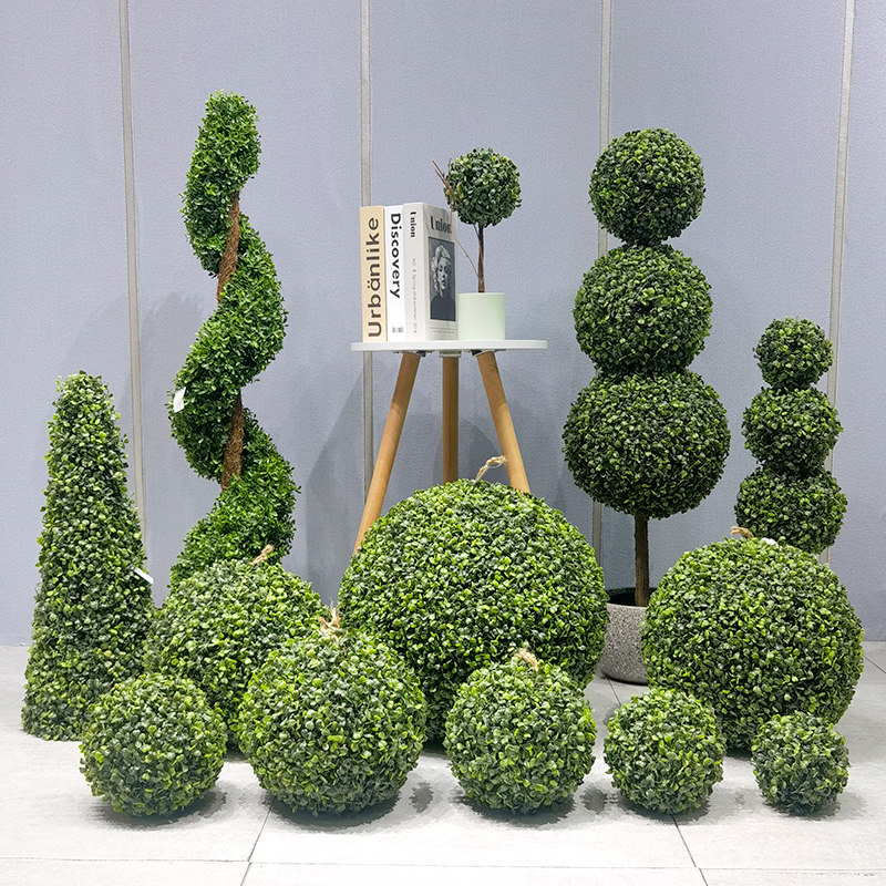Изкуствена растителна топиарна топка с ниска поддръжка екологична тревна топка за градински доставчик сватбен декор градинарство декорации